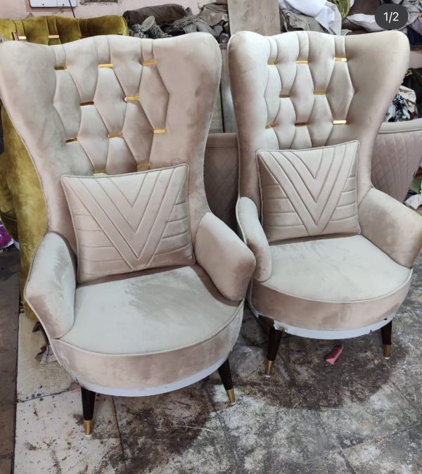 Italian Off White Contemporary Chair