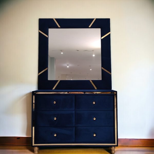 Contemporary Blue Dressing Table