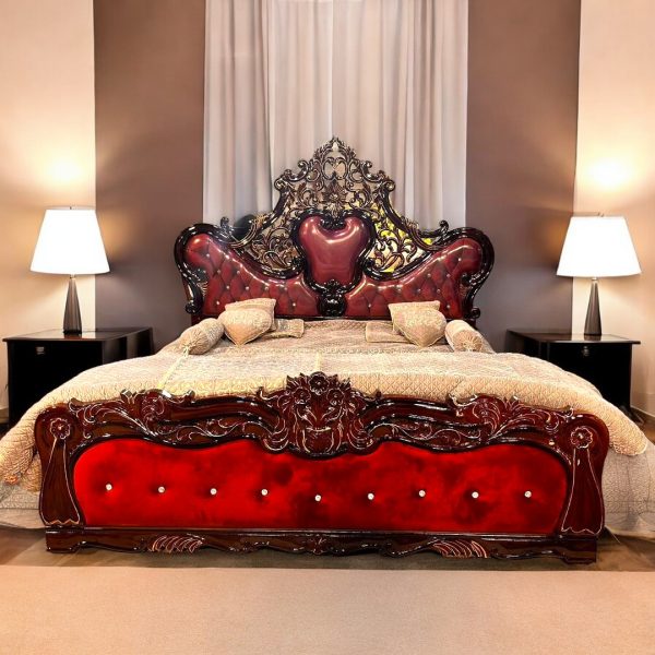 Classic turkish carved bed