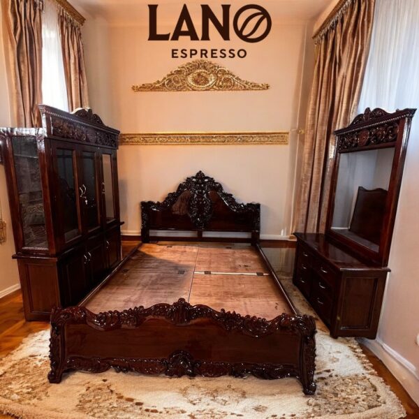 Handcrafted Teakwood Bed - Image 6