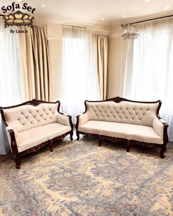 Royal Teakwood Sofa Set - Image 5