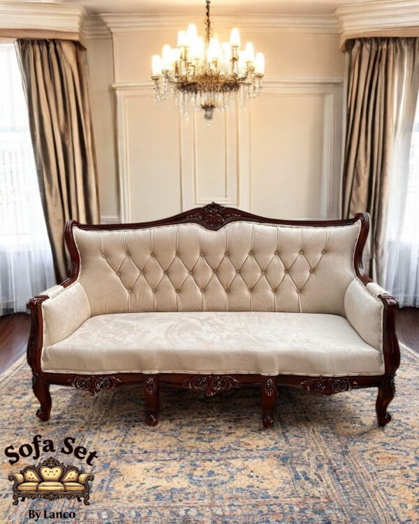 Royal Teakwood Sofa Set - Image 6