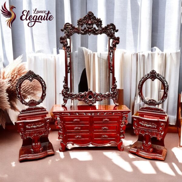 Imperial Scarlet Mirror Console - Image 4