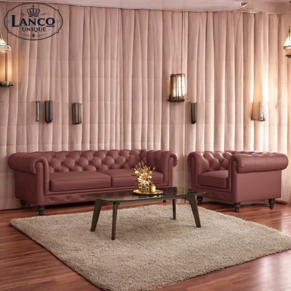 Rosewood Furniture Sofa Set - Image 2