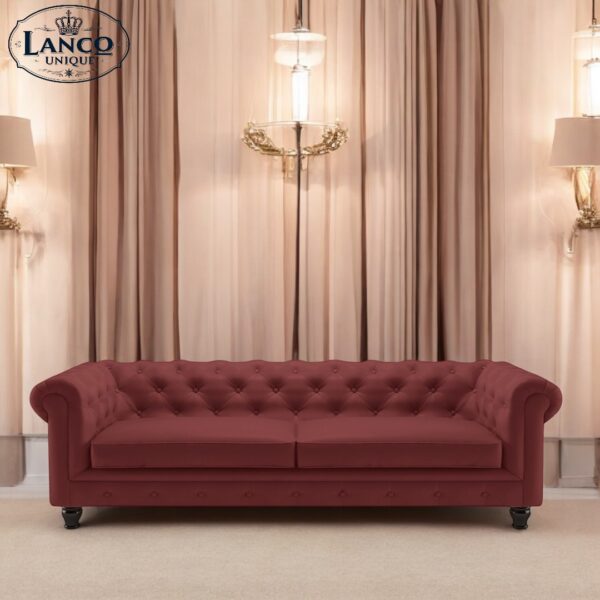 Rosewood Furniture Sofa Set - Image 4