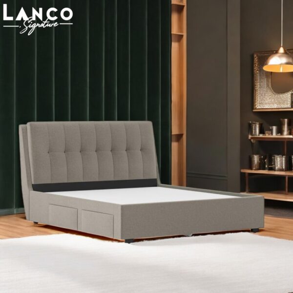 Velvet Luxe Upholstered Bed - Image 3