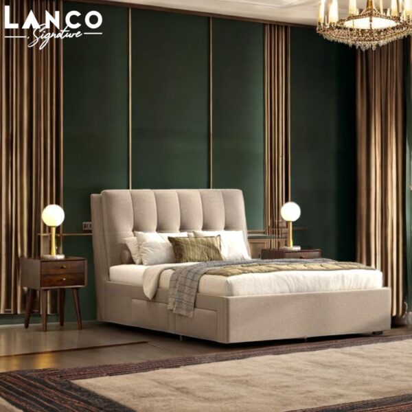 Velvet Luxe Upholstered Bed - Image 4