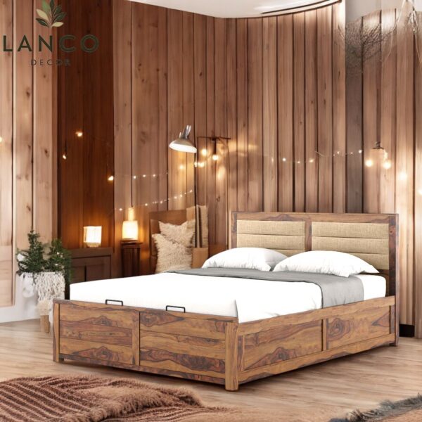 Rustic King Size Bed - Image 4