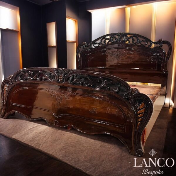 Grandeur Classic Teakwood Bed - Image 5