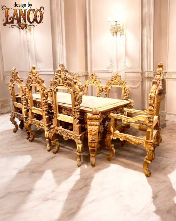 Regal Opulence Carved Dining Set - Image 2