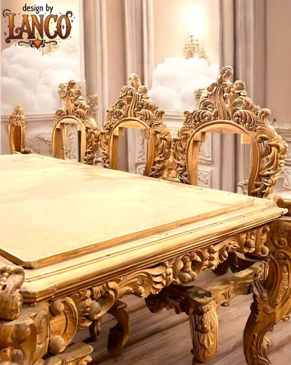 Regal Opulence Carved Dining Set - Image 6