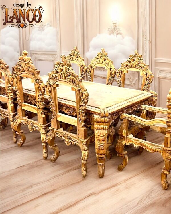 Regal Opulence Carved Dining Set - Image 7