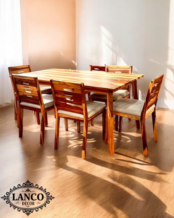 Rustic Dining Table Set - Image 3