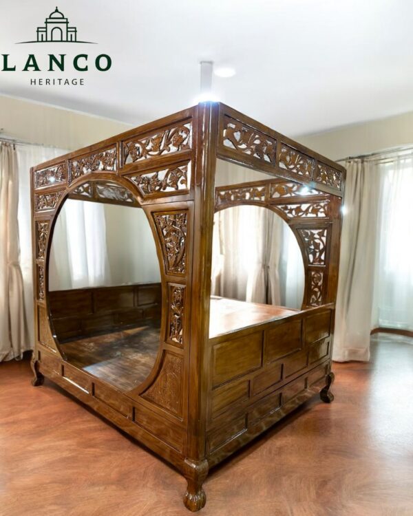 Canopy Teakwood Bed - Image 2