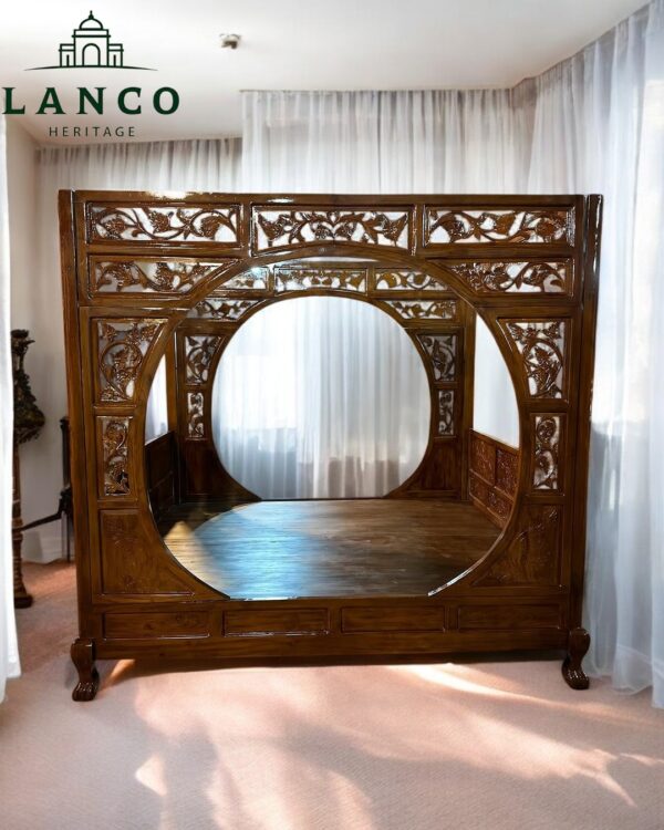 Canopy Teakwood Bed - Image 3