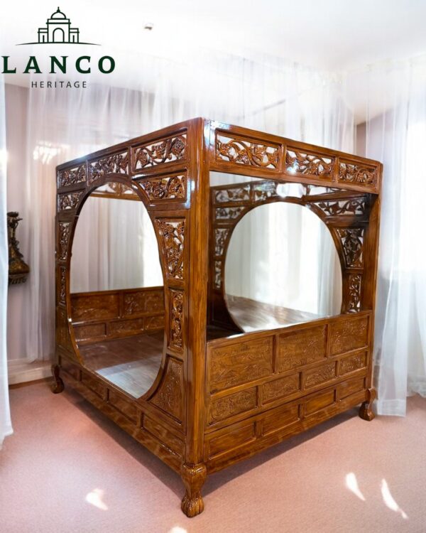 Canopy Teakwood Bed - Image 7