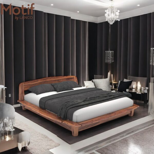 Noir Walnut Designer Bed - Image 2