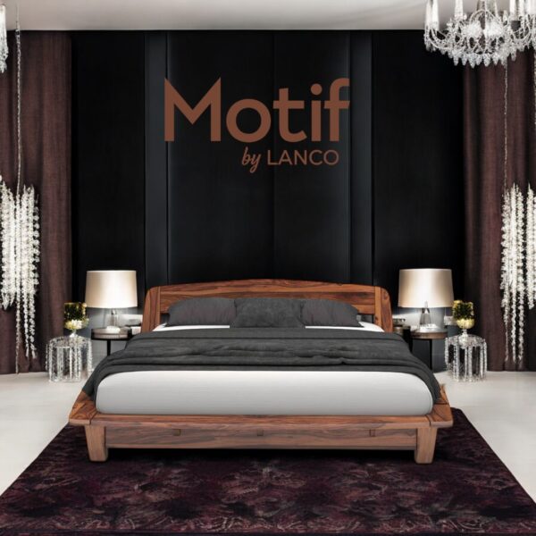 Noir Walnut Designer Bed - Image 5