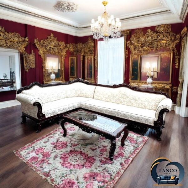 Royal Italian Classic L-Shape Sofa - Image 3