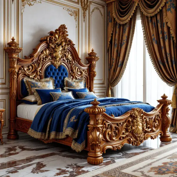 Royal Emperor Italian Carved Bed