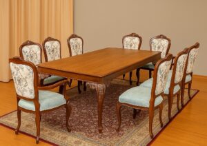 Regal Blossom 8-Seater Dining Ensemble