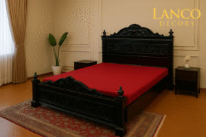 Maharaja Noir Teakwood Bed