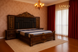 Baroque Majesty Teakwood Bed
