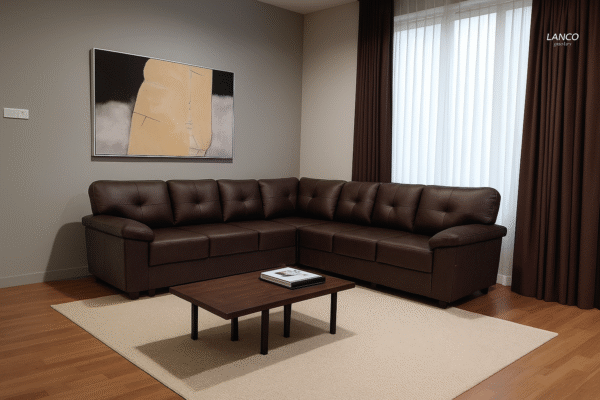 Cocoa Luxe L-Shaped Sofa