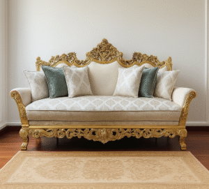 Imperial Gold Carved Sofa