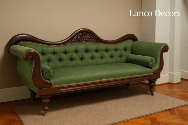 Victorian Emerald Sofa – Heritage Edition