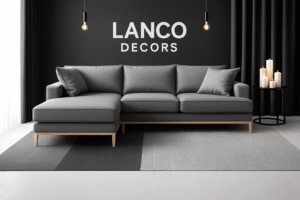 Lanco Noir Luxe – Minimalist L-Shape Sofa