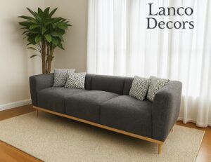 Modena Charcoal Luxe Sofa
