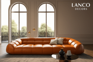 Lanco Signature PuffTech Tufted Leather Sofa