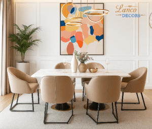 Lanco Modern Luxe Dining Set – 6 Seater