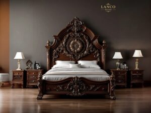 “Imperial Baroque Teakwood Bed”