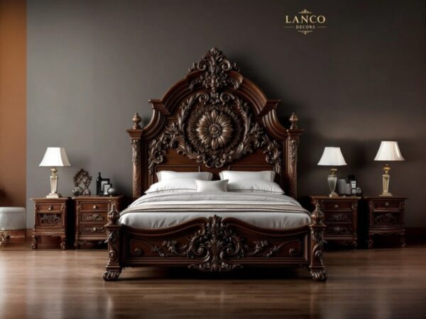 “Imperial Baroque Teakwood Bed”