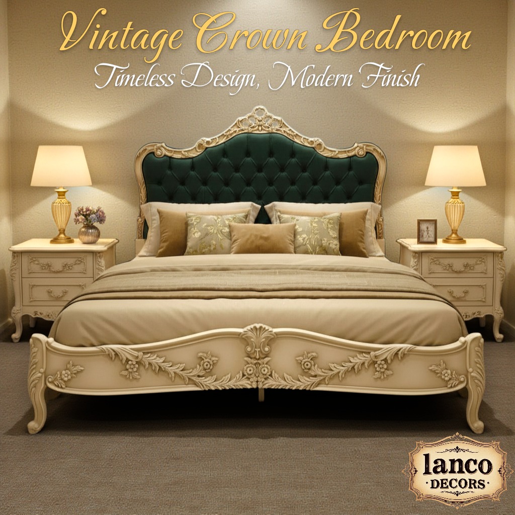 Vintage Crown Bedroom Set by Lanco Decors