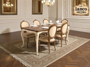 "Château Elegance 6-Seater Dining Set by Lanco Decors"
