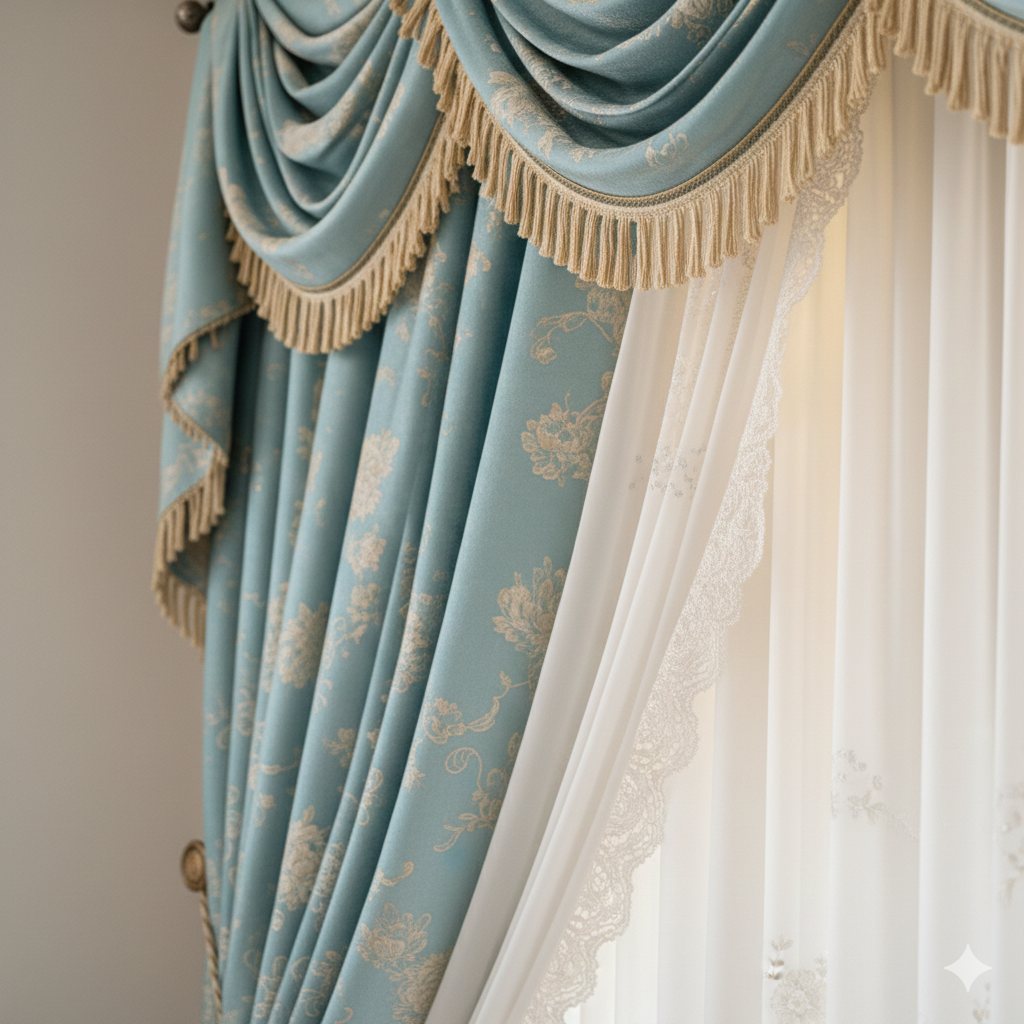 Aqua Royale Drapes - Image 2