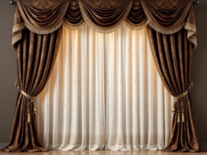The Sovereign Drape – Luxe Bronze Curtain Ensemble