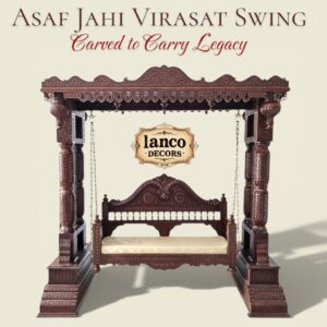 Asaf Jahi Virasat Swing – Heritage Carved Wooden Jhoola