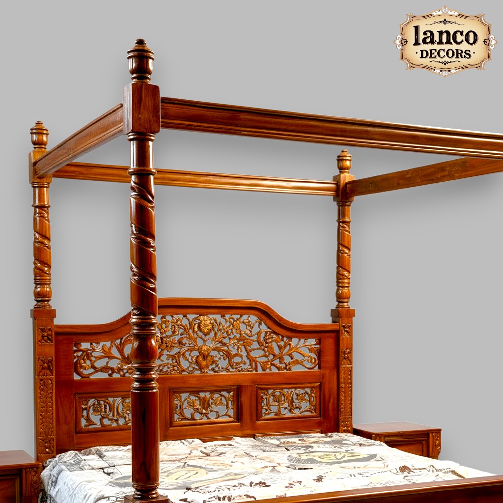 Zar-e-Lakdi Canopy Bed - Image 7