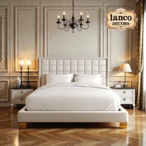 "Vienna Luxe Tufted Bed Set – Pearl Edition"