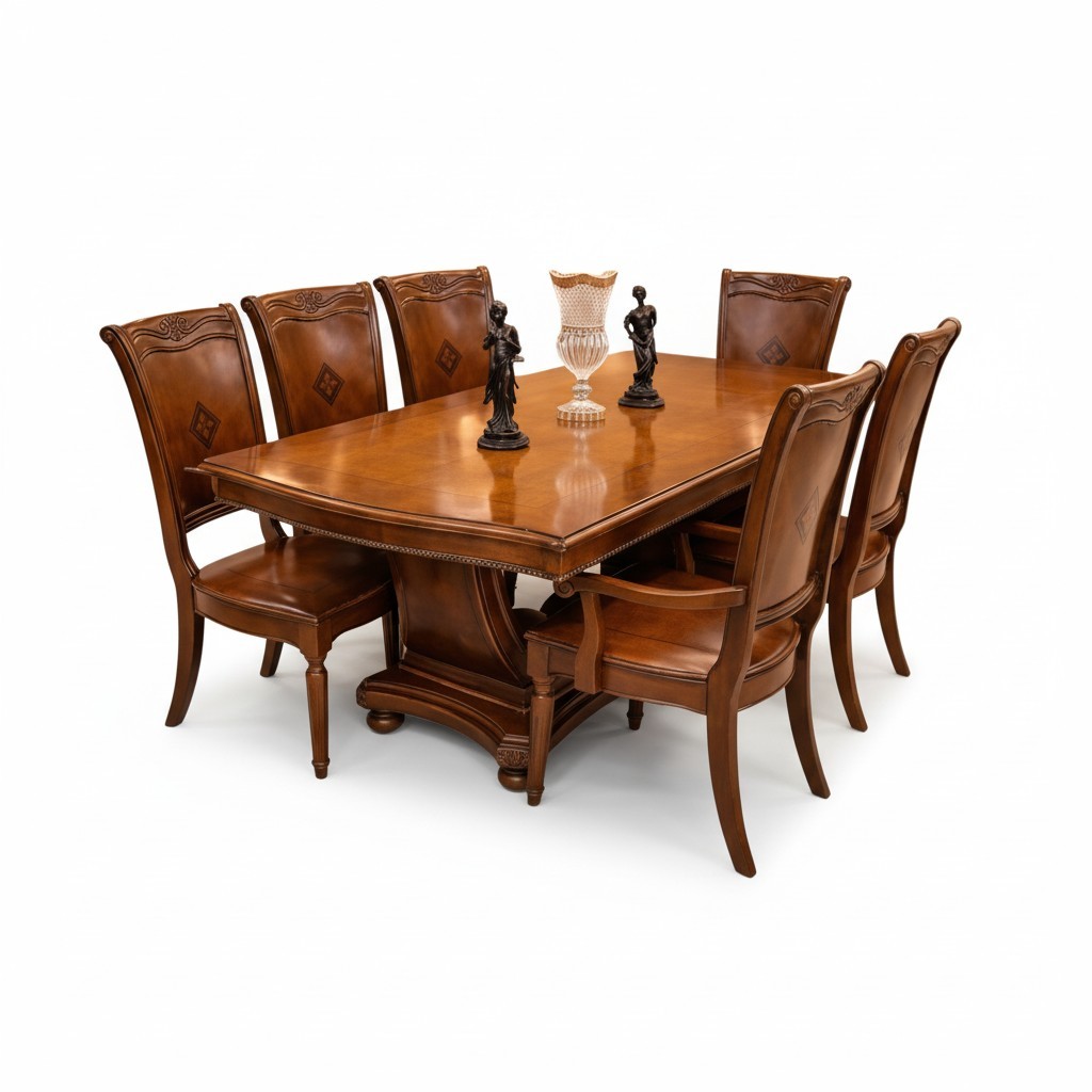 Zamarrud-e-Mehfil – The Royal Teakwood Dining Ensemble - Image 8