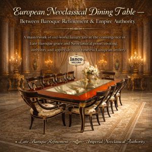 European Neoclassical Luxury Dining Table Set