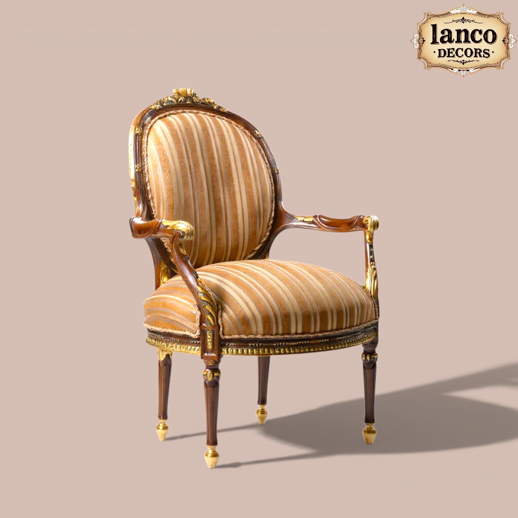 The Imperial Residency Medallion – Solid Teakwood Colonial Armchair - Image 5