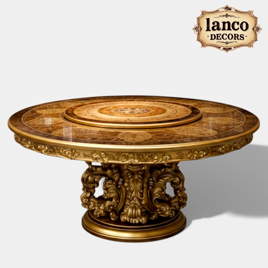 Baroque Majesty Imperial Round Dining Set - Image 8