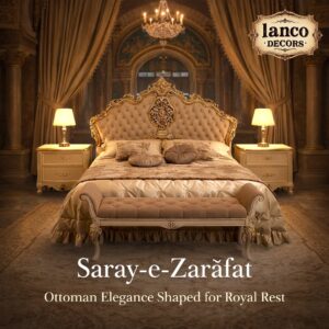 Saray-e-Zarāfat – Ottoman Royal Upholstered Bed