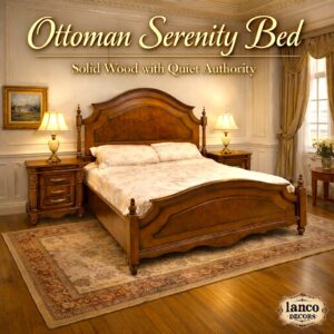 Ottoman Serenity Solid Wood Bed