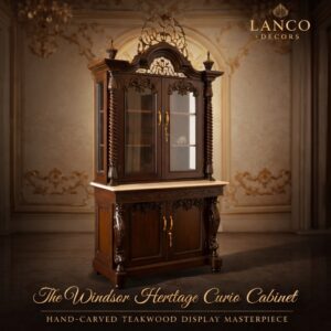 Windsor Heritage Teakwood Curio Cabinet
